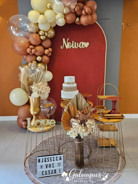 Decoração de chá de lingerie
